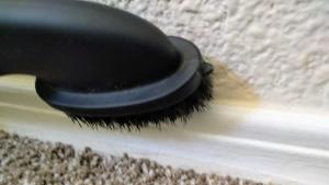 Vacuuming for Health 13 Vacuum your base boards with the brush attachment.